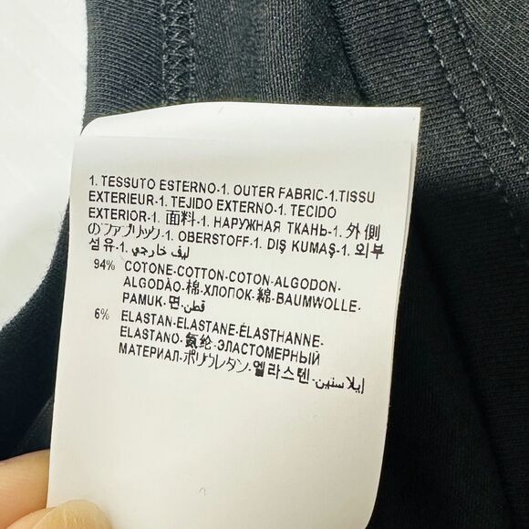 Versace T-Shirt Men's 4/ M Black Cotton Stretch Medusa Logo V-Neck NWT - Picture 9 of 14